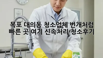 목포 대의동 청소업체⚡️ 번개처럼 빠른 곳 여기! #신속처리 #청소후기