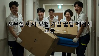사무실 이사 보험 가입 꿀팁🍯 (제천시 교동)